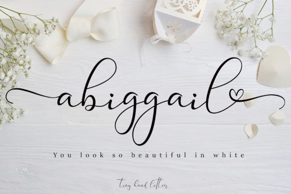 Abiggail: A Sweet Script Font for Polished Branding