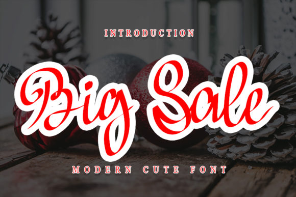 Big Sale: A Timeless Script Font for Modern Web Design
