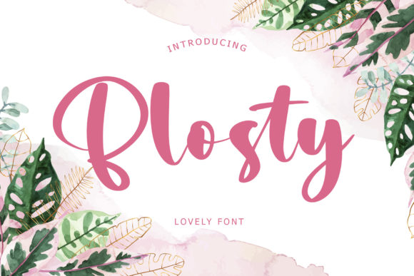 Blosty: The Handwritten Font That Elevates Small Business Brands