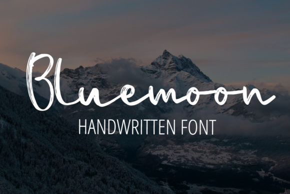 Bluemoon: A Sweet Handwritten Typeface for Modern Web Design