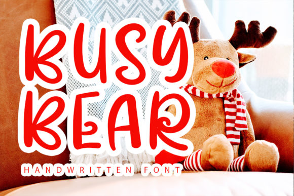 Busy Bear Font Review: A Bold Handwritten Typeface for Brands