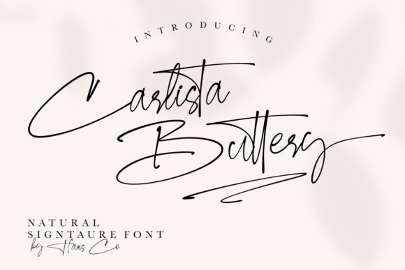 Carlista Buttery: The Handwritten Font for Authentic Branding
