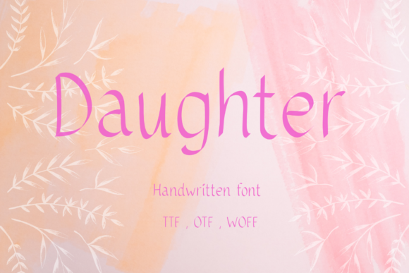 Daughter: The Handwritten Font That Elevates Your Brand