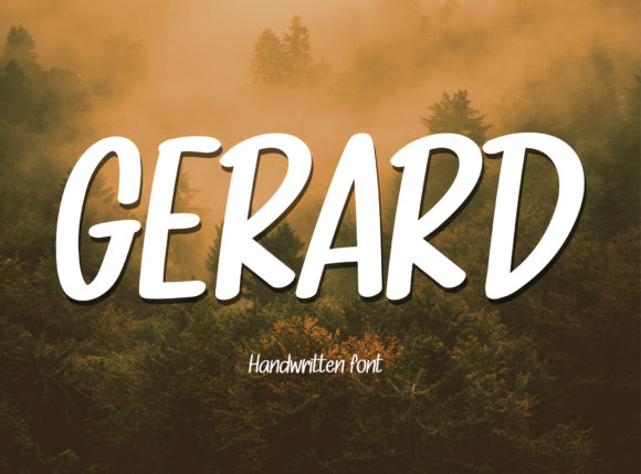 Gerard Font: A Handwritten Typeface for Small Business Branding