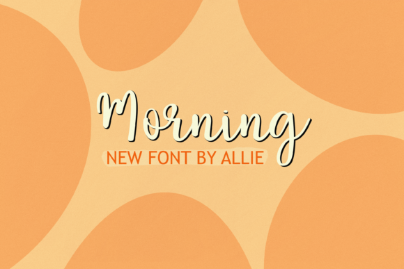 Morning: A Flowing Script Font for Editorial Design