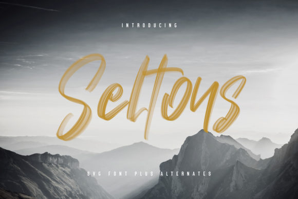 Seltons: A Unique Script Font for Editorial Design