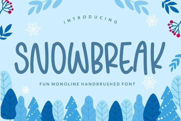 Snowbreak: A Modern Handwritten Font for Web Design