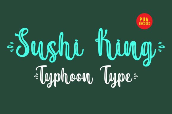 Sushi King: A Handwritten Font for Authentic Branding